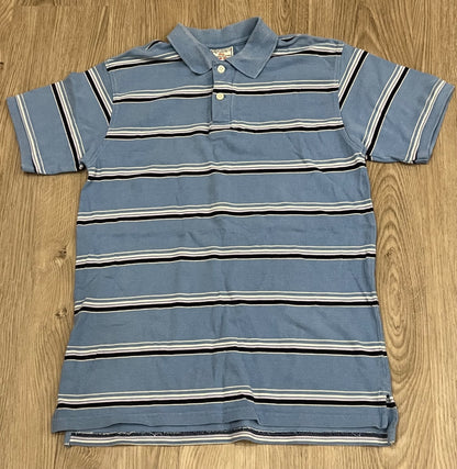 Boys, light blue striped Polo, size 10-12, VGUC, Kids 10