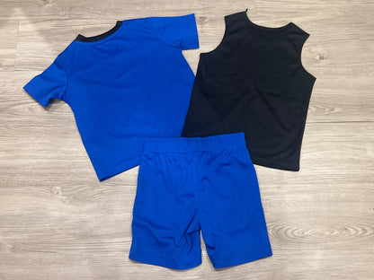 Boys Skechers 3-pc Tank Top, T-shirt and Shorts Set, size 4T, EUC, Kids 4/4T