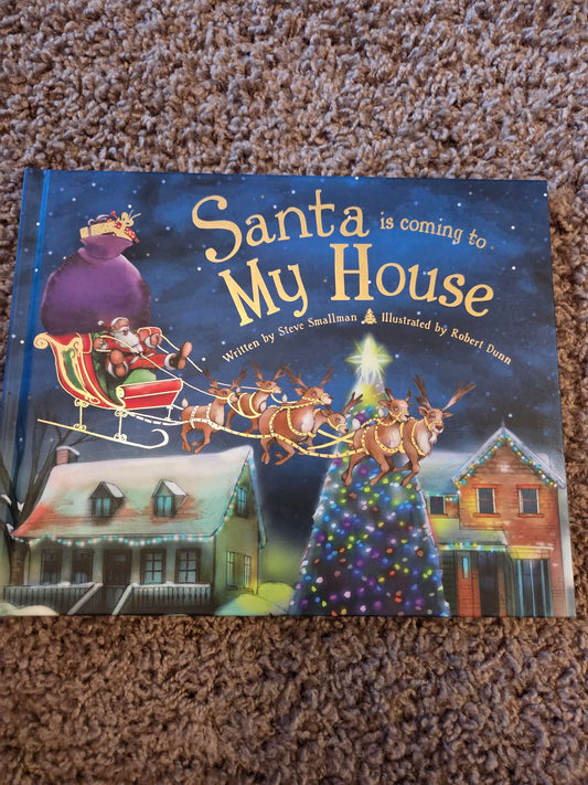 Santa is Coming to amy House - hard cover book