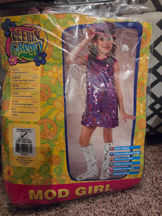 girls disco costume, ages 3-4, Kids 3T