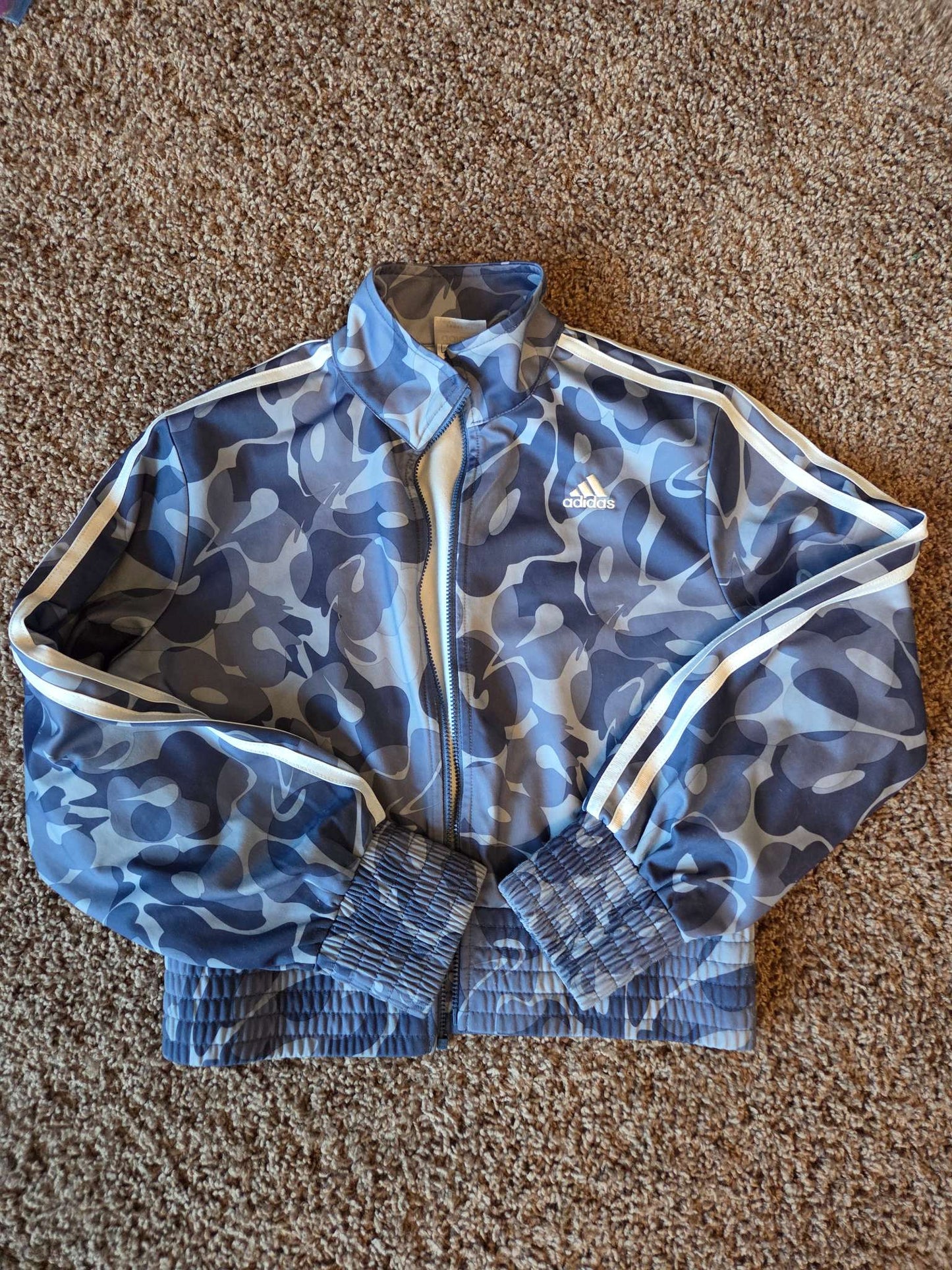 girls Adidas jacket, size L, blue