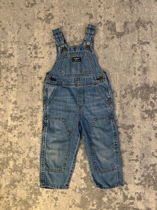 Oshkosh b’gosh 2T denim overalls , Kids 2T