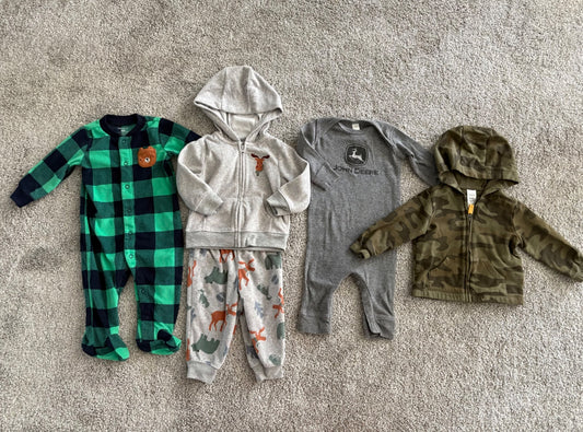 24 Month Boy fall/winter cozy clothing bundle - includes NWT camo jacket from the Bay , Kids 24 Month (18-24M)