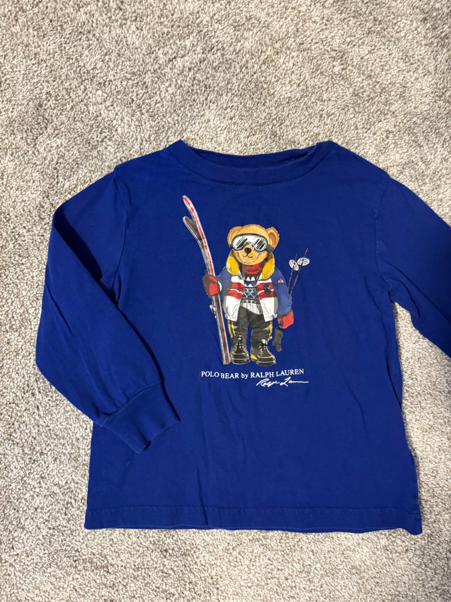 3T Polo Ralph Lauren Polo Bear Ski Long-Sleeve T-shirt - MSRP $50+ Perfect Condition!, Kids 3T