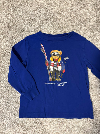 3T Polo Ralph Lauren Polo Bear Ski Long-Sleeve T-shirt - MSRP $50+ Perfect Condition!, Kids 3T