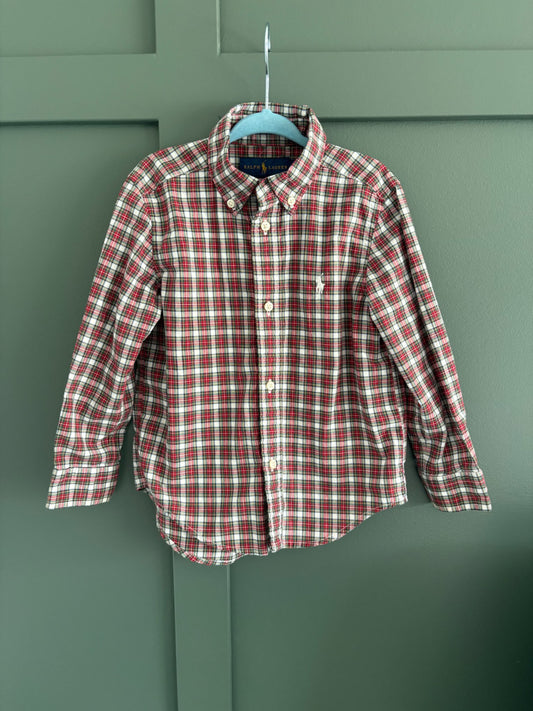 3T Ralph Lauren Collared Plaid shirt in Like-New condition! MSRP $65, Kids 3T