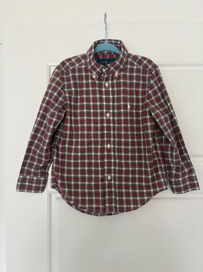 3T Ralph Lauren Collared Plaid shirt in Like-New condition! MSRP $65, Kids 3T