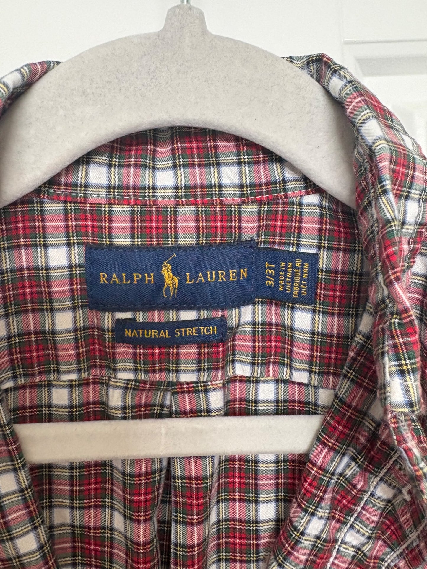 3T Ralph Lauren Collared Plaid shirt in Like-New condition! MSRP $65, Kids 3T