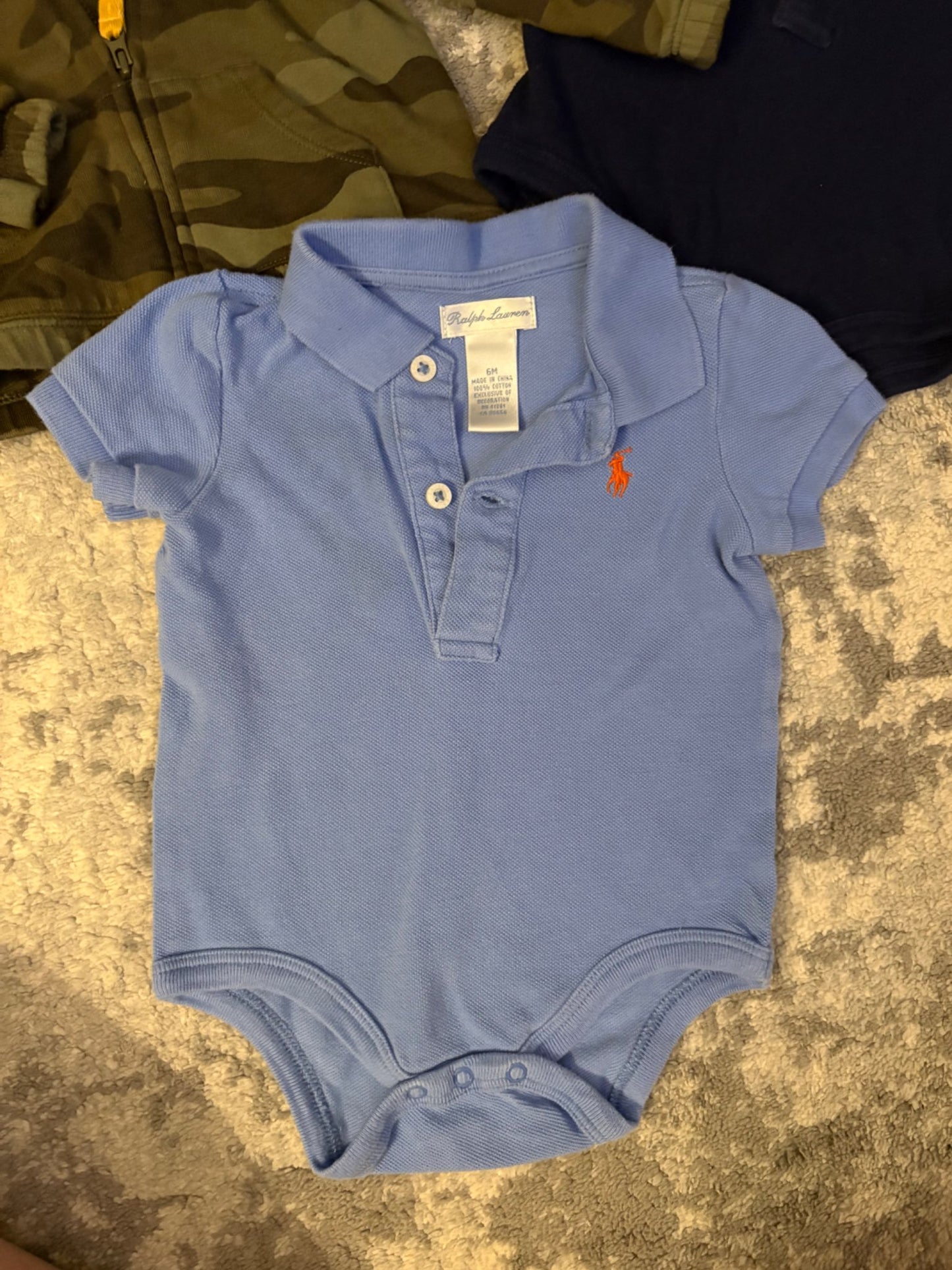 Set of 2 Ralph Lauren polo bodysuits 6 months , Kids 6 Month (3-6M)