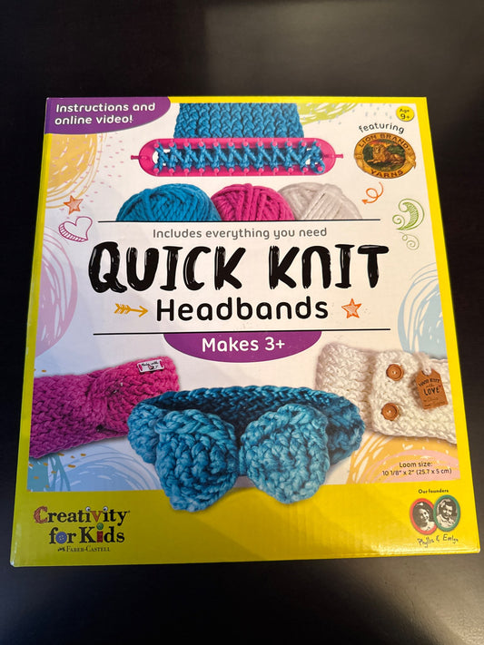 Creativity for kids quick knit headbands Age 9+