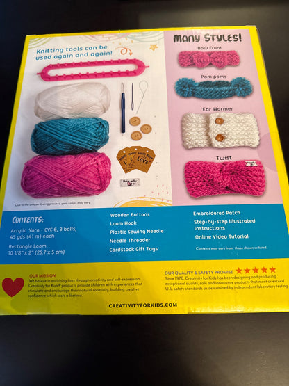 Creativity for kids quick knit headbands Age 9+