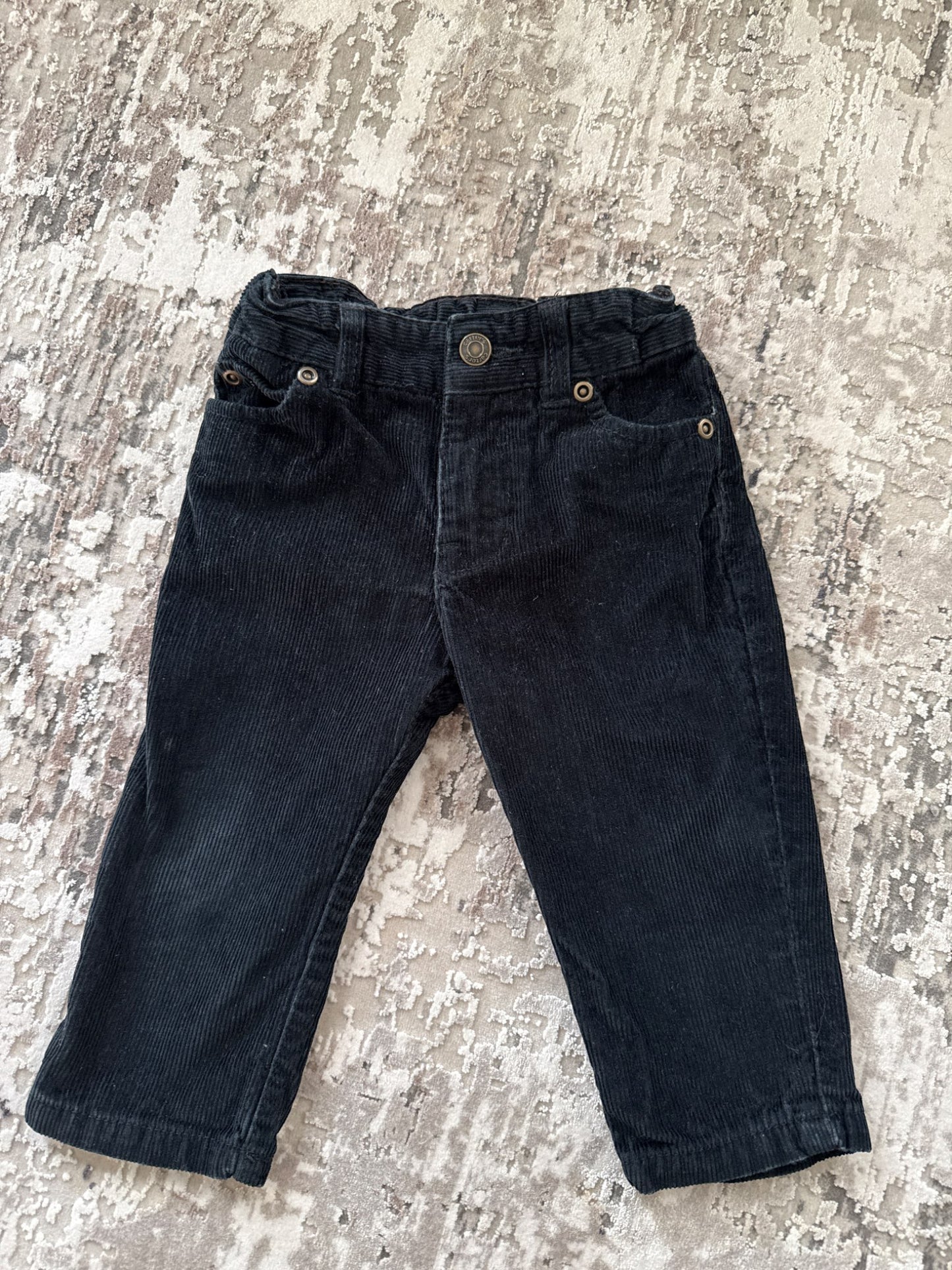 Carter size12m black corduroy pants , Kids 12 Month (9-12M)