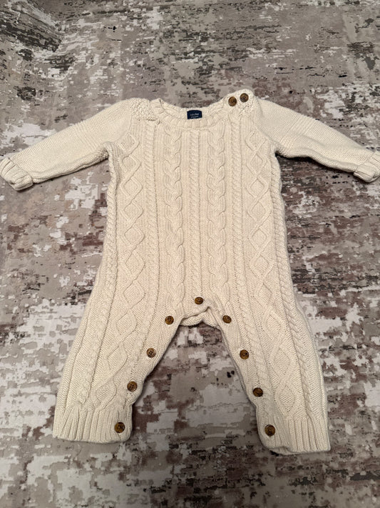 Baby Gap size 6-12m cable sweater romper, Kids 12 Month (9-12M)