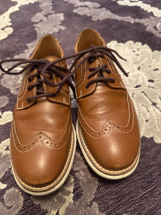 Johnston & Murphy size 13 tan dress shoes, Shoes 13 (Kids:4-8yr)