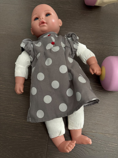 Fisher Price stroll along walker with a baby doll