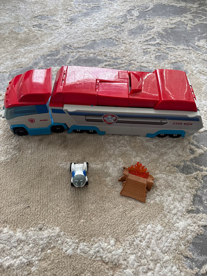 Paw Patrol launch’n haul paw patroller transforming 2 in 1 track  set