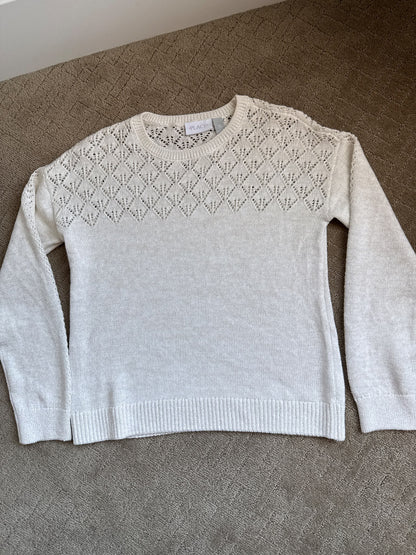 Children’s place size 14 cream gold sweater, Kids 14