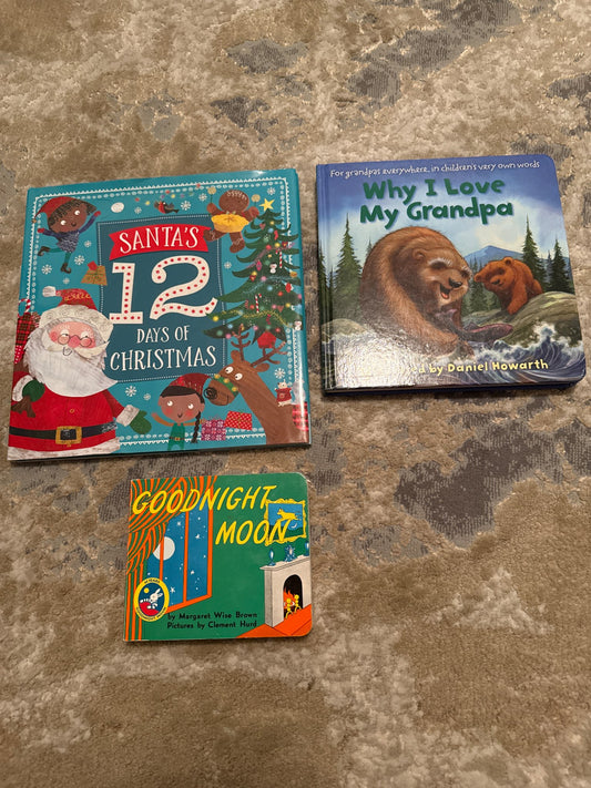 3 Hard cover books