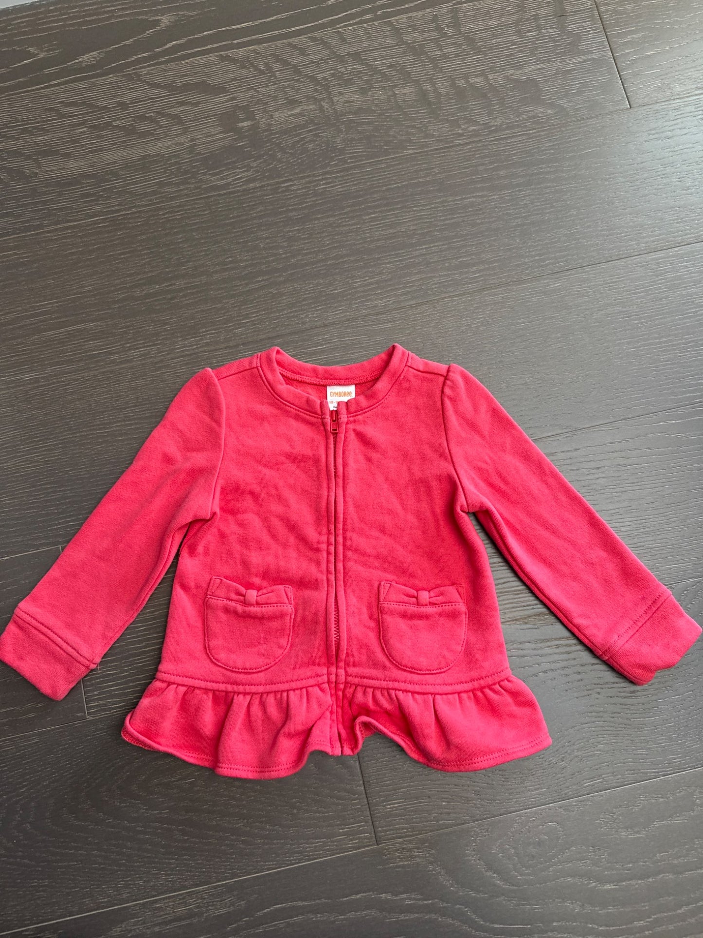 Gymboree size 18-24m pink jacket with bow pockets, Kids 24 Month (18-24M)