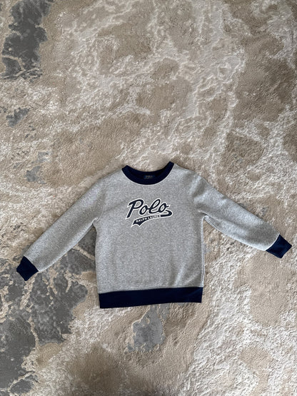 Polo Ralph Lauren size 5 grey& navy sweatshirt, Kids 5/5T