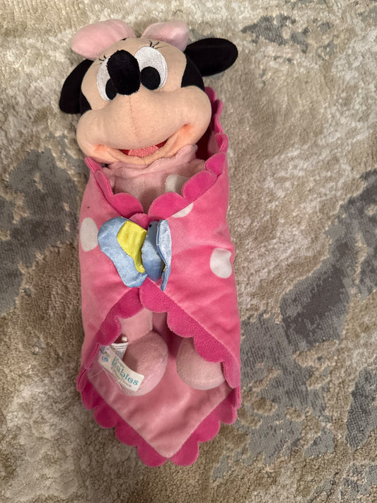 Disney mini mouse baby with blanket
