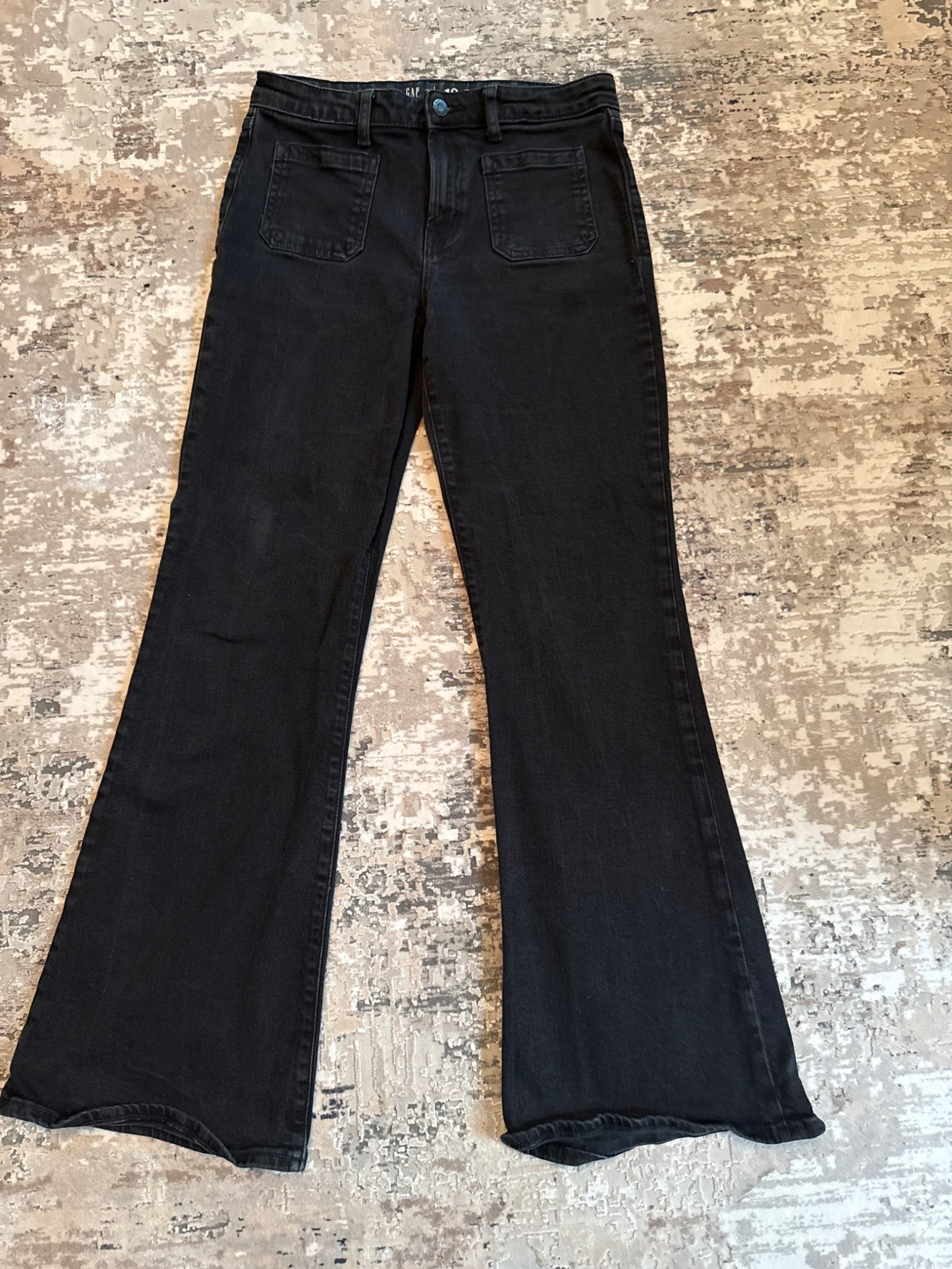 Gap Kids size 18 flare high rise black jeans, Kids 18