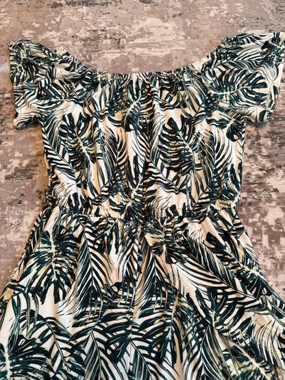 Poof girl size XL leaf short romper, Kids 14