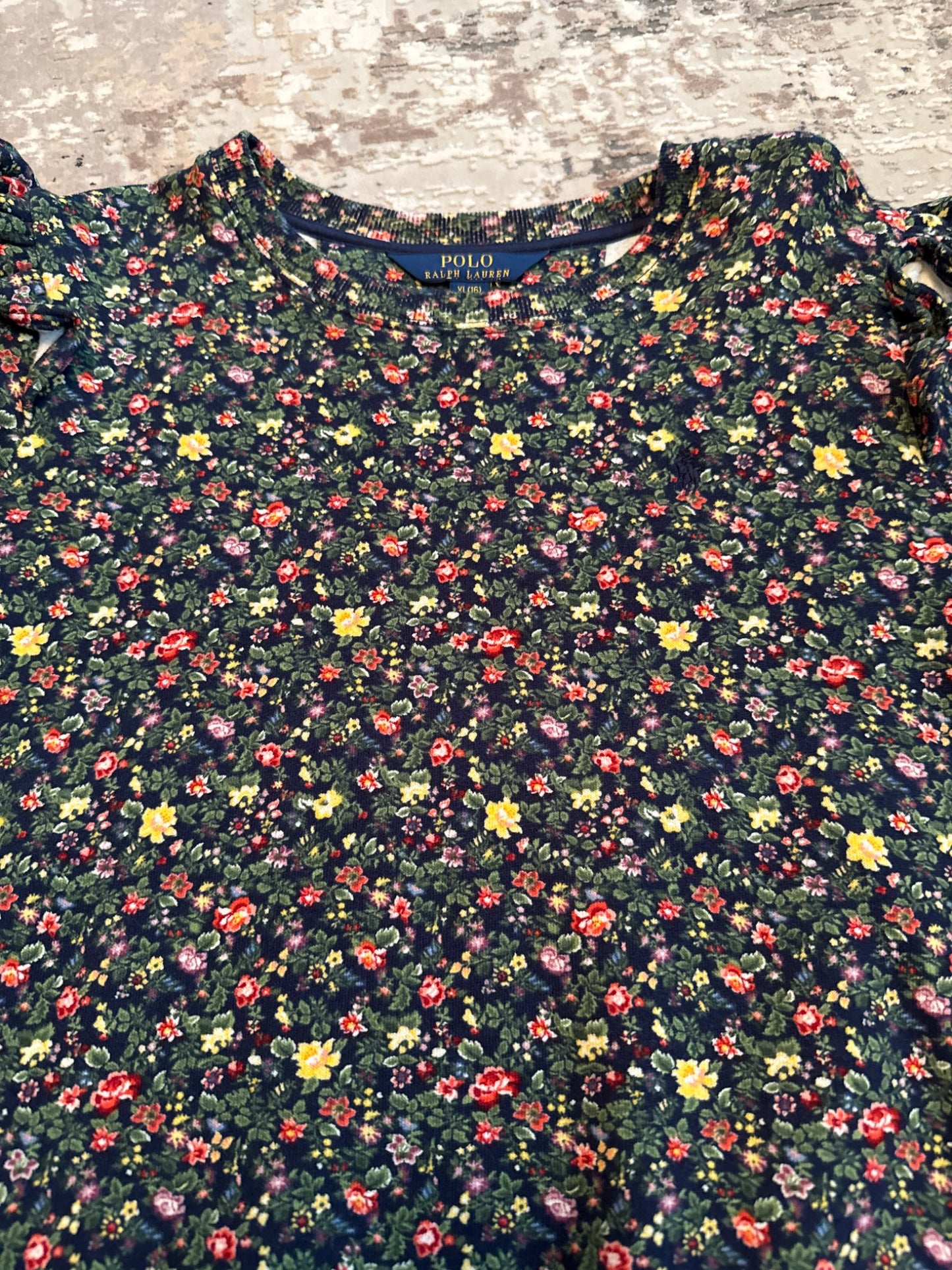 Ralph Lauren size 16 floral sweatshirt