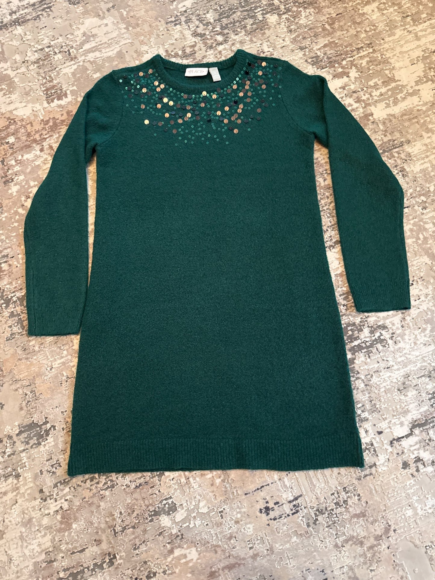 Place size 16 green long sleeve dresssweater, Kids 16