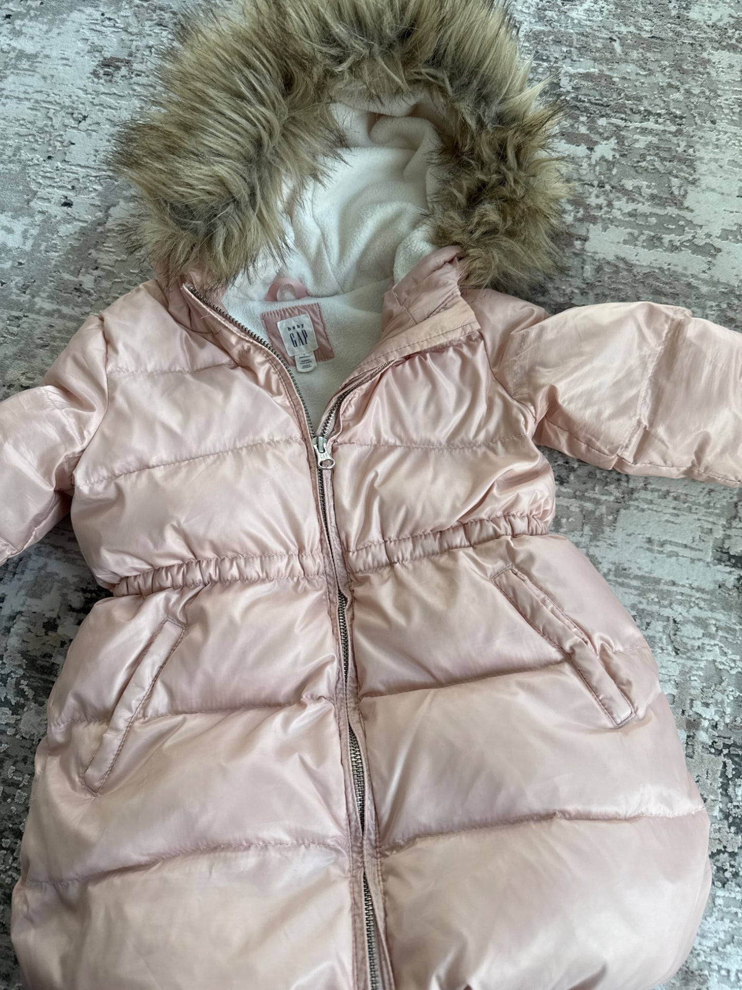 Baby Gap Size 4 pink Parka, Kids 4/4T