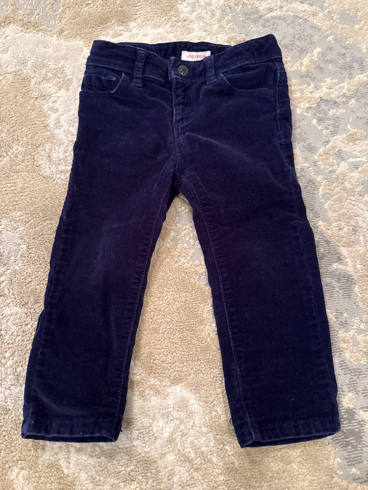 Joe fresh size 2 yr navy  corduroy pants, Kids 2T