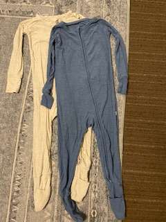 Little Sleepies Footie Pajamas set of 2- Ribbed Bamboo, 18-24m, Kids 24 Month (18-24M)
