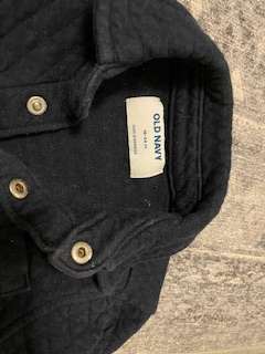 Toddler Quilted Shacket -  Navy, 18-24m, Kids 24 Month (18-24M)
