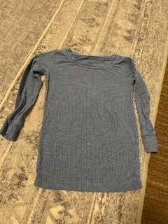 Little Sleepies Ribbed Bamboo Shirt - Blue, Kids 24 Month (18-24M)