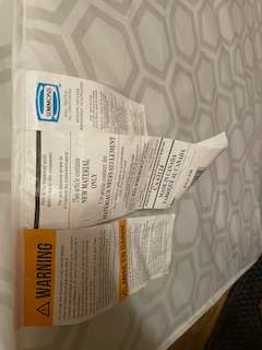 Mini-Crib Mattress - Simmons, plastic covered