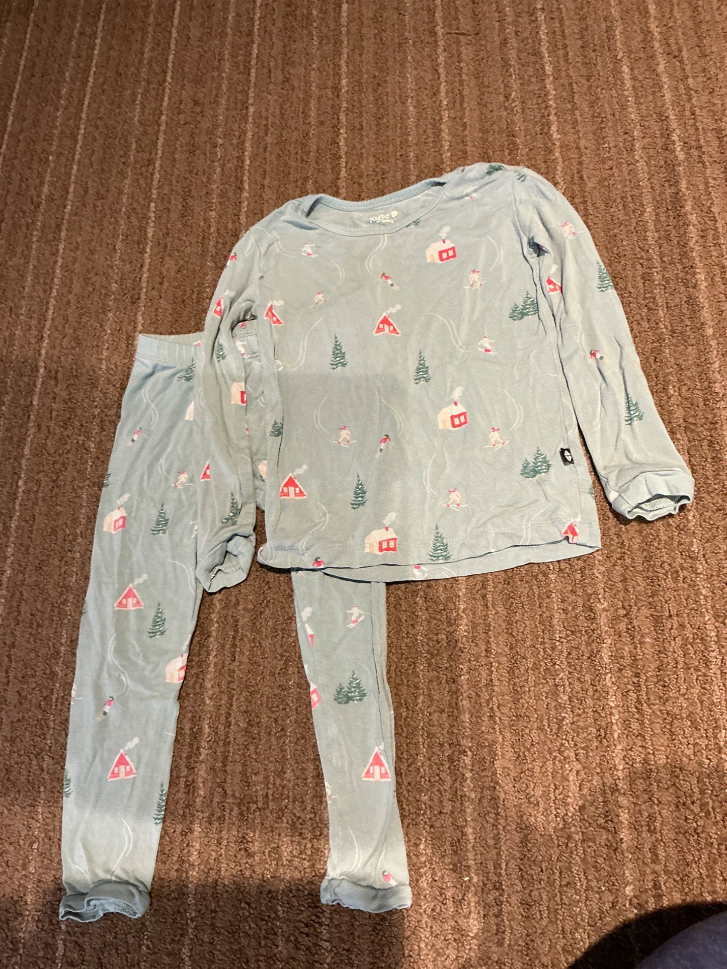 Kyte bamboo pajamas - 3T Alpine print, Kids 3T