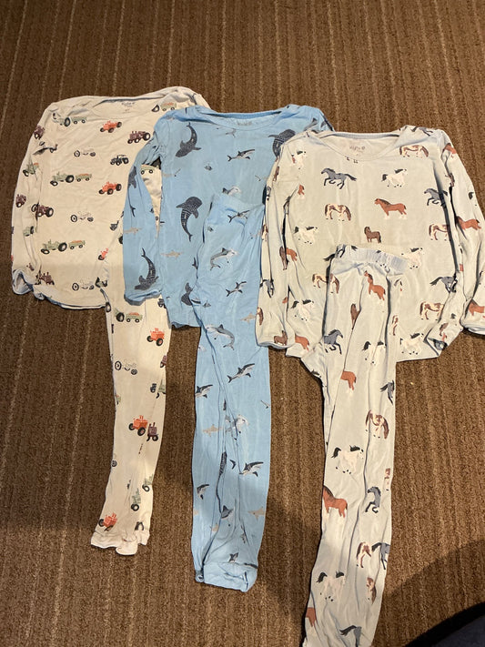 Kyte Bamboo pajamas 4T - set of 3, Kids 4/4T