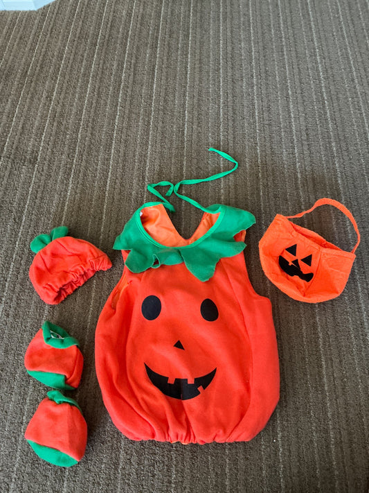 Pumpkin costume w/ accessories 3T, Kids 3T