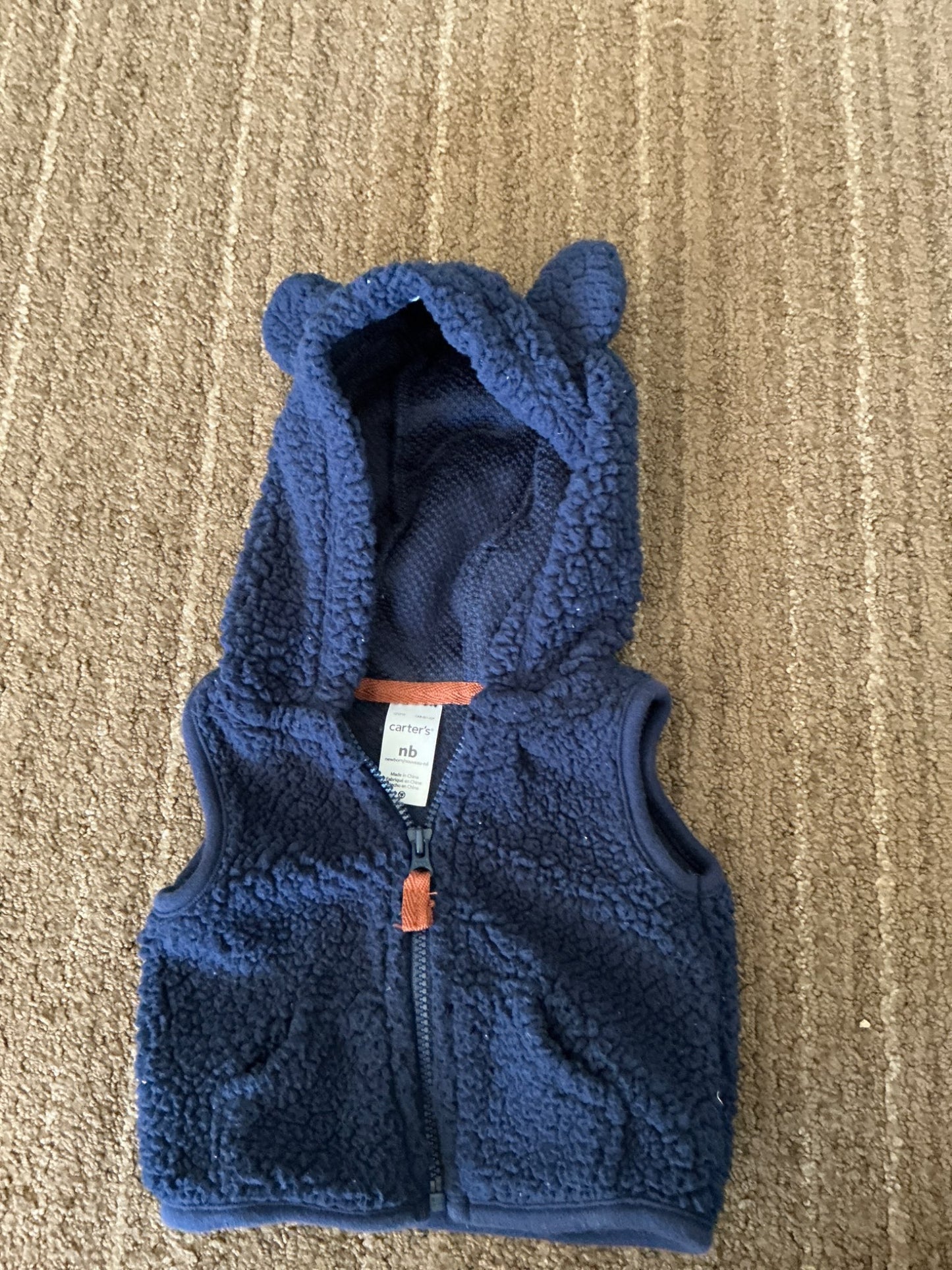 Baby hooded vest - NB size, Kids Newborn
