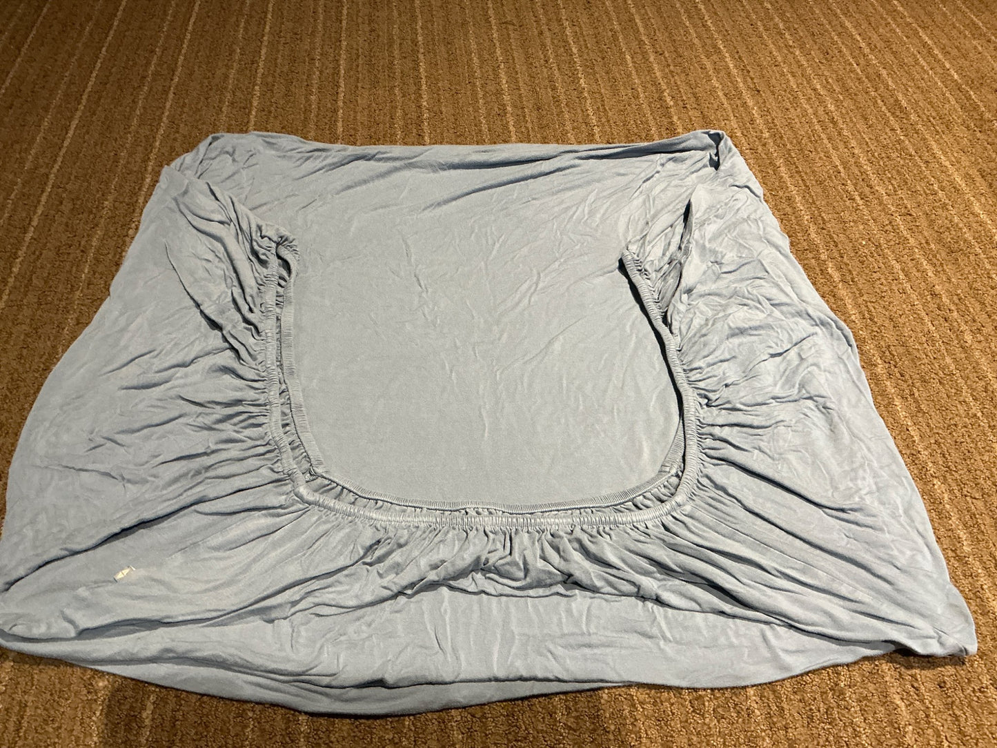 Kyte Baby bamboo crib sheet - dusty blue