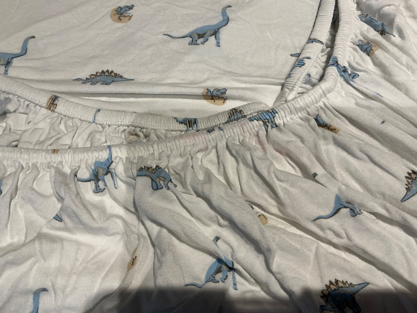 Kyte Baby bamboo crib sheets - blue dinosaurs