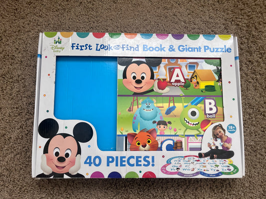 Disney Baby First Look and Find, Book and Puzzle