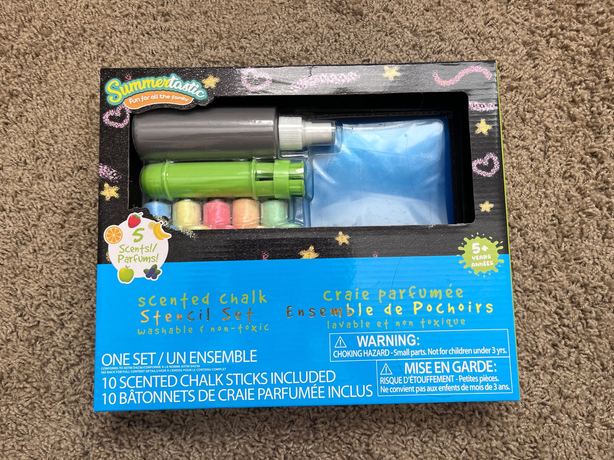 NEW Scented Chalk Stencil Set