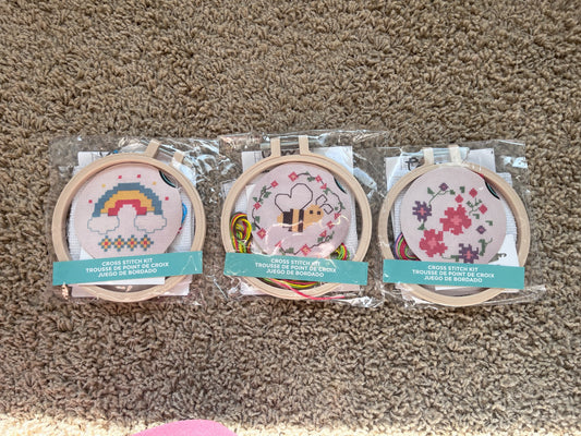 NEW Cross stitch kits x3