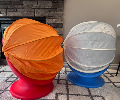 Swivel egg chairs - set of 2