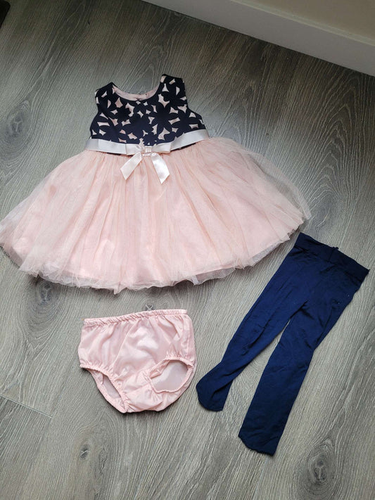 Iris & Ivy Formal Dress - 3 Piece Set, Kids 12 Month (9-12M)