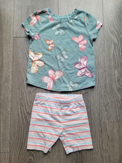 2-Piece Toddle Girls Shirt & Short Set, Kids 2T