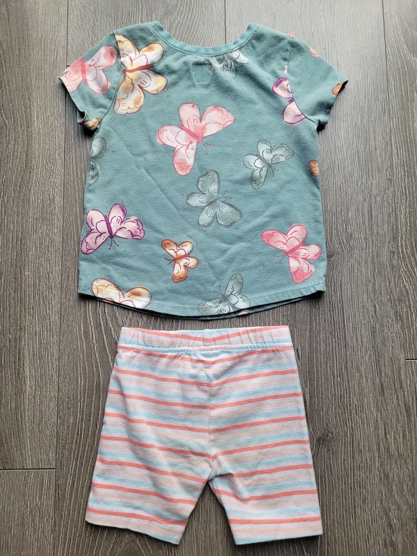 2-Piece Toddle Girls Shirt & Short Set, Kids 2T