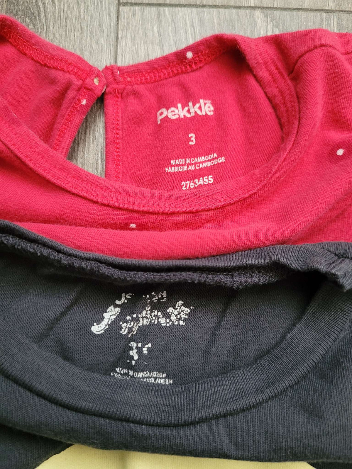 Toddler Girls' Bundle of 2 Shirts - Pink and Black, Kids 3T