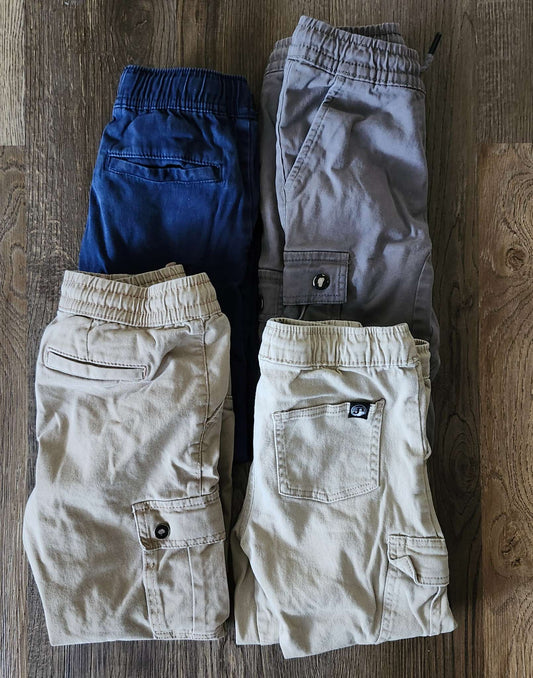Boys Pants - 4 Pairs , Kids 6/6X (extra small)